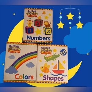 Book Bundle ..3 Books of learning ..Colors, Numbers, Shapes